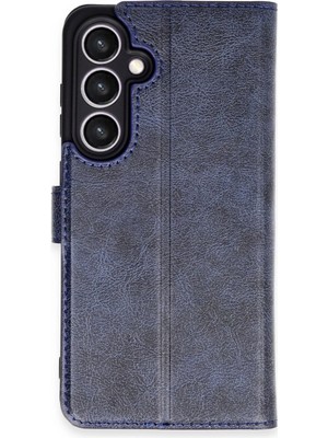Samsung Galaxy S24 Fe Kılıf Trend S Plus Kapaklı Kılıf - Lacivert
