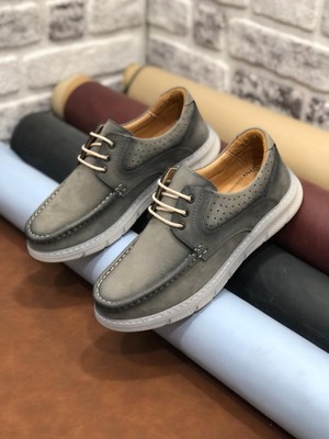 Birkan Hakiki Nubuk Deri Ortopedik Hafif Rahat Yumuşak Erkek Ayakkabı