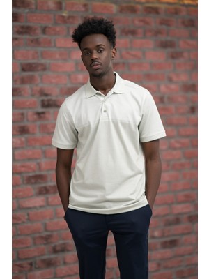 Advante Regular Fit Likralı Pano Desenli Polo Yaka T-Shirt