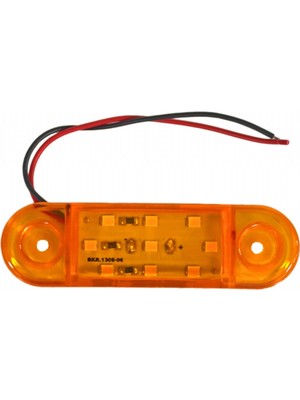 Tas Tas 24V Side Marker Lamba 9 Ledli Sarı 8,5x2,5 cm TAS.018S-24 (2 Li)