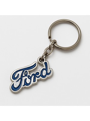Serenity Haven Ford Logolu Metal Anahtarlık Gümüş Renkli Şık Tasarım ile Fark Yaratın ve Anahtarlarınızı Düzenleyin