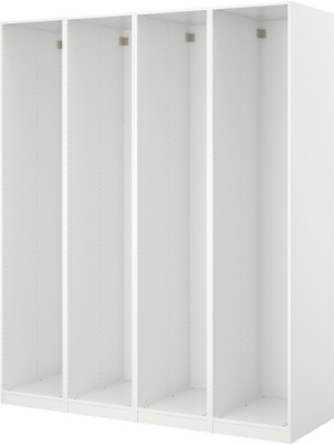 Gardırop Iskeleti, Beyaz, 200X35X201 cm