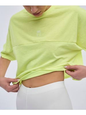 Kadın Oversize Crop Tişört