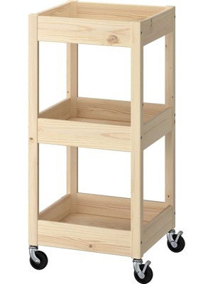 Servis Arabası, Çam, 38X38X82 cm