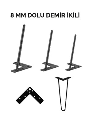 Firkete Sehpa Masa Ayağı 45 Cm.