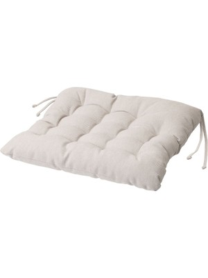 Sandalye Minderi, Bej, 38X38X6.5 cm