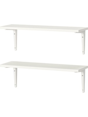 Duvar Rafı Kombinasyonu, Beyaz, 59X20 cm