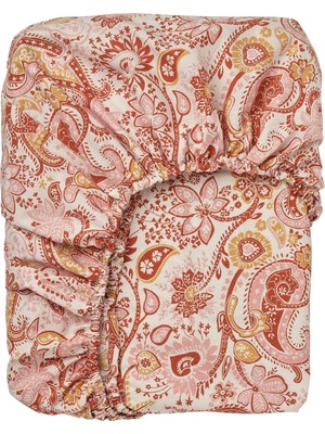 Lastikli Çarşaf, Pembe-Beyaz, 140X200 cm