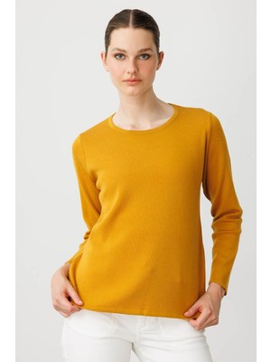 Kadın Sıfır Yaka Uzun Kollu Basic Yün Bluz K.bal