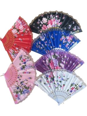 Yelpaze Karışık Renk 12 Adet