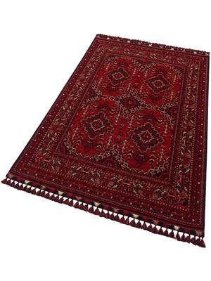 Buhari  Bhr  05 Kaymaz  Tabanlı  Ince  Afgan  Desenli  Halı