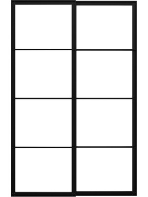 Sürgü Kapak Iskeleti, Siyah, 150X236 cm