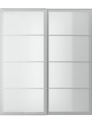 Sürgü Kapak, Beyaz Kağıt Efekti, 200X236 cm