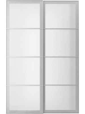 Sürgü Kapak, Beyaz Kağıt Efekti, 150X236 cm