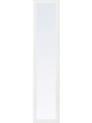 Gardırop Kapağı, Ayna-Beyaz, 50X195 cm