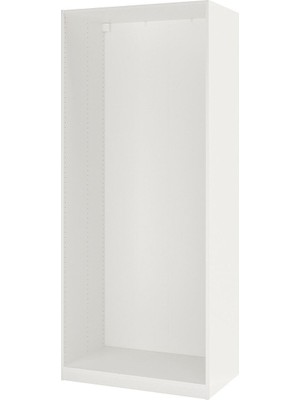 Gardırop Iskeleti, Beyaz, 100X58X236 cm
