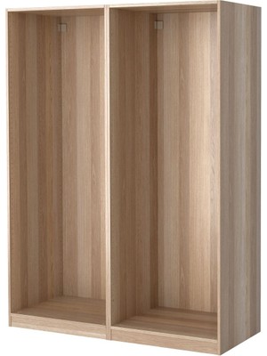 Gardırop Iskeleti, Ağartılmış Meşe Görünümlü, 150X58X201 cm