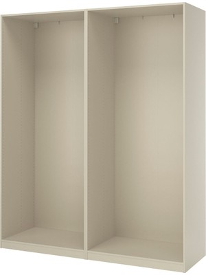 Gardırop Iskeleti, Gri-Bej, 200X58X236 cm