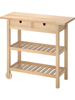 Servis Arabası, Huş, 100X43X90 cm