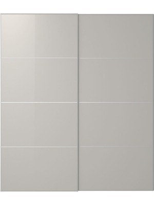 Sürgü Kapak, Parlak Cila-Açık Gri, 200X236 cm