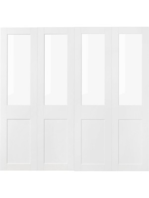 Sürgü Kapak, Cam-Beyaz, 200X201 cm