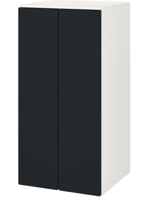 Çocuk Gardırobu, Beyaz-Kara Tahta, 60X57X123 cm