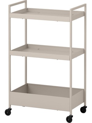 Servis Arabası, Bej, 50,5X30X83 cm