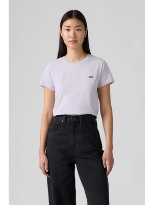 Levi's Kadın Perfect Thistle Pamuk Lila T-Shirt - 39185-0388