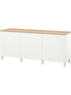 Dolap Kombinasyonu, Beyaz, 180X42X76 Cm, Lappvıken