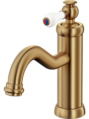 Lavabo Bataryası, Pirinç Rengi, 19 cm