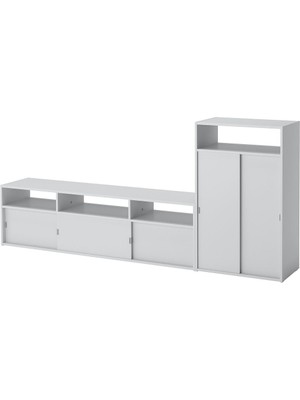 Tv Ünitesi, Açık Gri, 215X32X96 cm