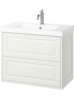 Lavabo Dolabı Kombinasyonu, Beyaz, 82X49X69 Cm, Hamnskar Batarya