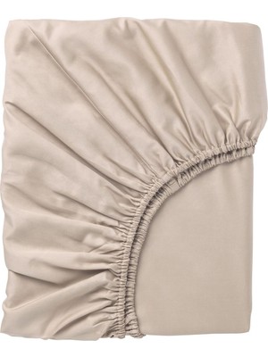 Hobiurun Lastikli çarşaf, açık bej, 120x200 cm