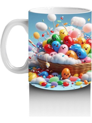 Çocuklara Sütü Sevdiren Neşeli Balon Sepeti Kupa Bardak