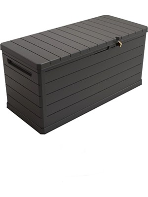 Amalfi Bahçe Sandığı Plastik Koyu Gri 340 Lt A350