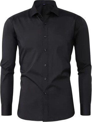 Erkek Slim Fitt Uzun Kol Likralı Gömlek 2390 BGL-ST04744