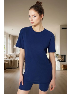 Galaksi Desenli Örme Pijama Takımı %100 Pamuk Konforu Konforlu Kesim Rahat Kullanım Modern Stil