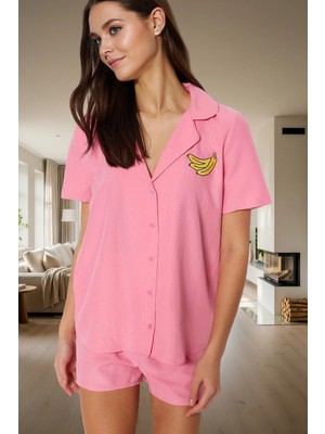 Rahat Yazlık Pijama Takımı Saten Kumaş ve Nakış Detay Premium Kalite Konforlu Kesim