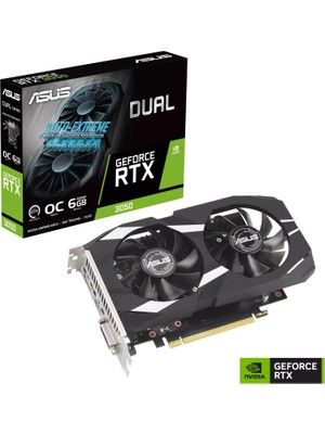ASUS DUAL-RTX3050-O6G GDDR6 DVI HDMI DP 96BİT