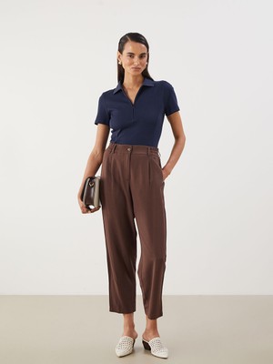 Lc Waikiki Yeni Sezon Havuc Kesim Keten Karisimli Kadin Pantolon - S5QV72Z8