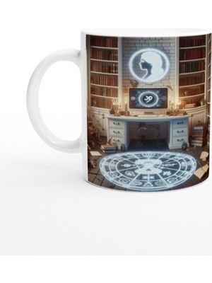 Başak Burcu Baskılı Kahve Kupası - Zodyak Kütüpanesi Vs1