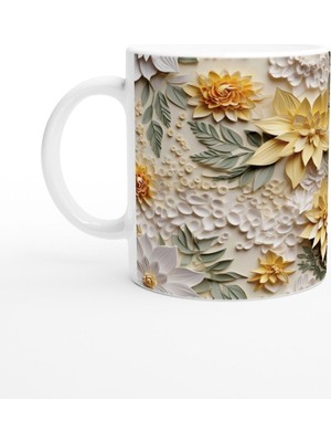 Doğal Işıkta Sarı Çiçekler Kupa Bardak