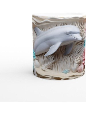 Mercan Bahçesi Yunus ve Çiçekler Kupa Bardak