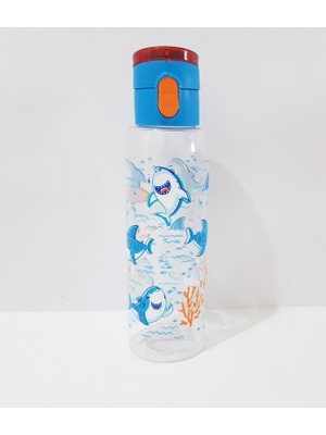 500 ml Desenli Şeffaf Matara Okul Için Suluk Su Matarası