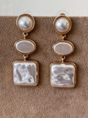 Aida Jewelss Uzun Sallantılı Incili Tasarım Büyük Boy Abiye Küpe