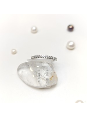 0.17CT Yarım Tur Pırlanta Taşlı Yüzük 14 Ayar Altın Hd Videolu