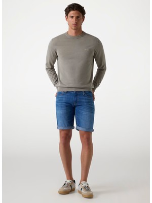 Erkek Normal Bel Regular Fit Desenli Denim Şort M5GD27D5N12SE4L Rodeo Short
