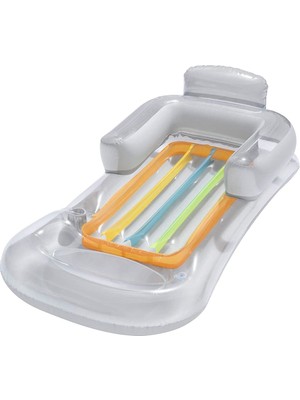 Bestway 43028 Lüks Sultan Koltuğu Gri Deniz Yatağı 161 cm Boyutunda PVC Malzeme ile