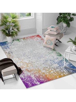 Kaymaz Taban Yıkanabilir Halı – Mutfak, Salon, Yatak Odası Için Modern Dijital Baskı Halı