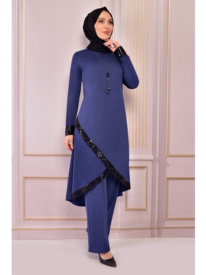 Pullu Tesettür Abiye Ikili Takım 2559